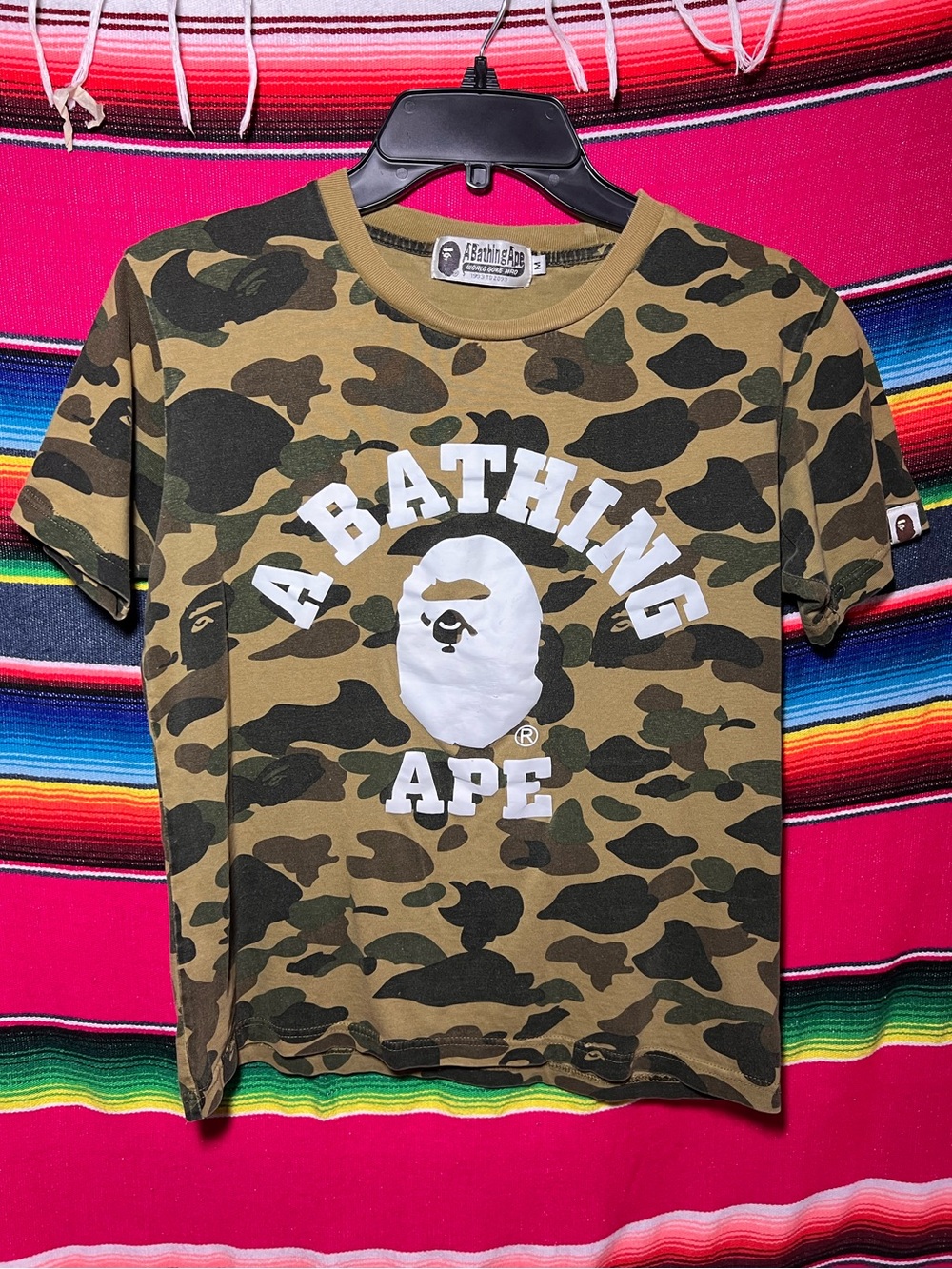 A Bathing Ape 1st Camo College Tee Size Medium
